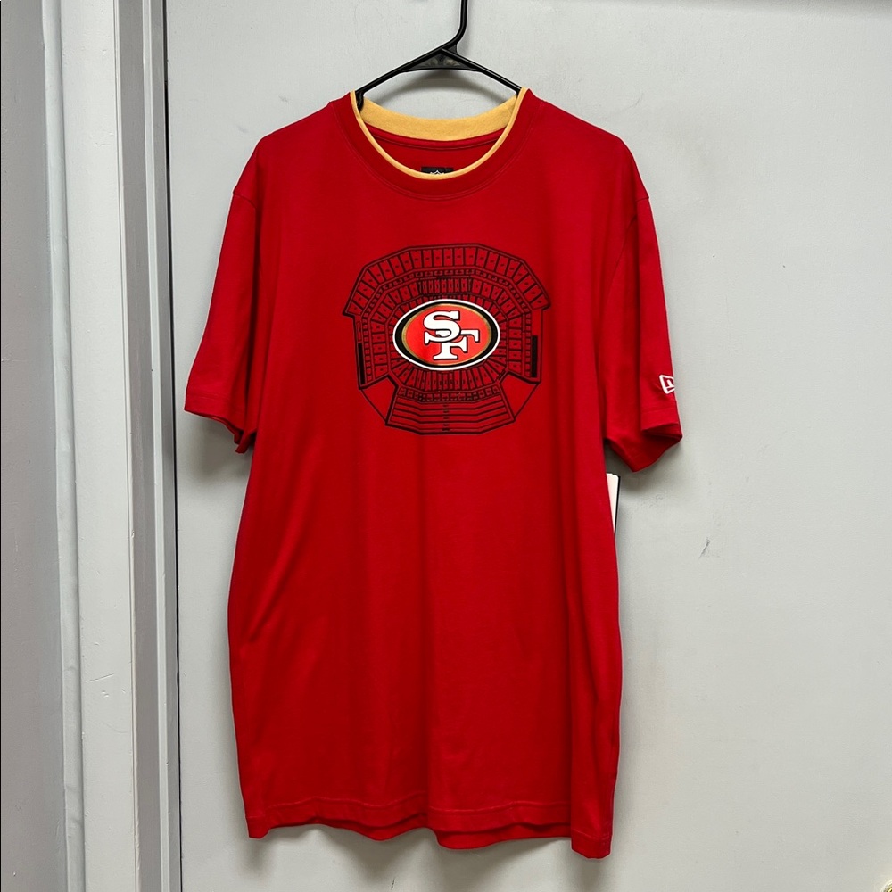 San Francisco 49ers Red Graphic T-Shirt New Era NFL Team Apparel Men’s XL NWT
